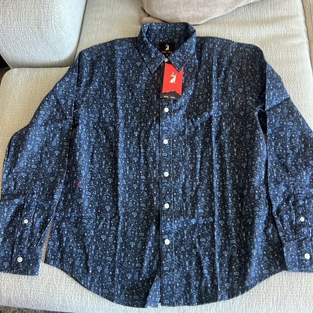 Jack + Sage ice dream camp shit LS IN NIGHT SKY NAVY